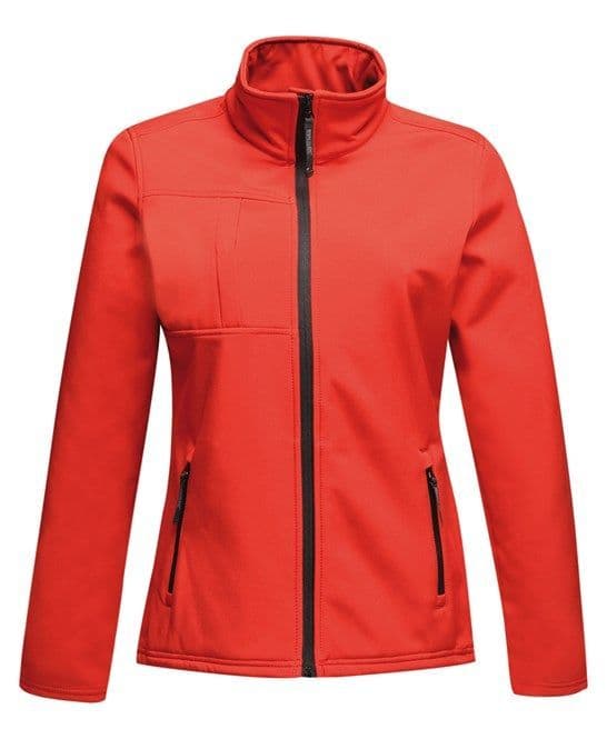 Ladies RG195 RED soft shell jacket Puckeridge Pony Club