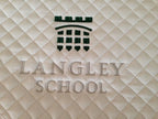 Langley School embroidered Dressage Saddlecloths