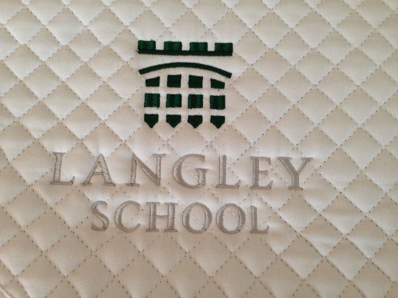 Langley School embroidered GP Saddlecloths