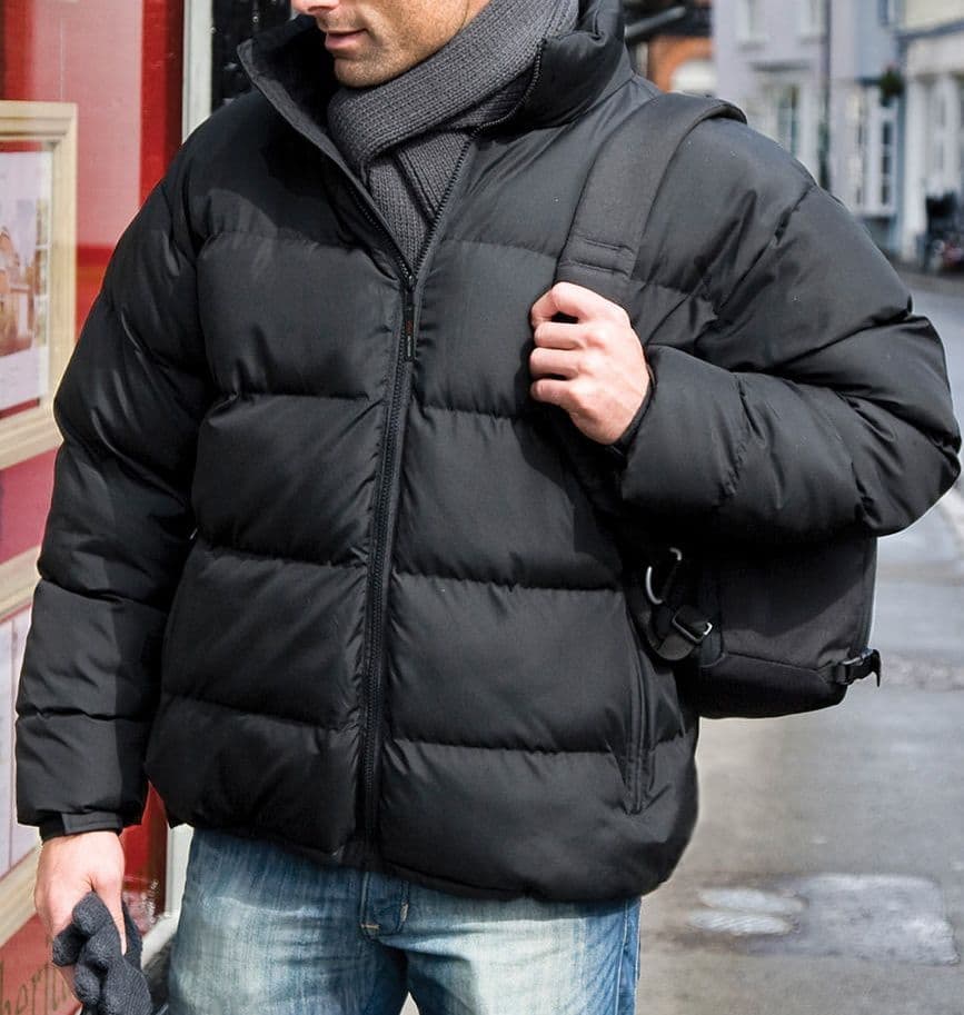 Male/Female Puffa Jacket Navy/Black – RS181
