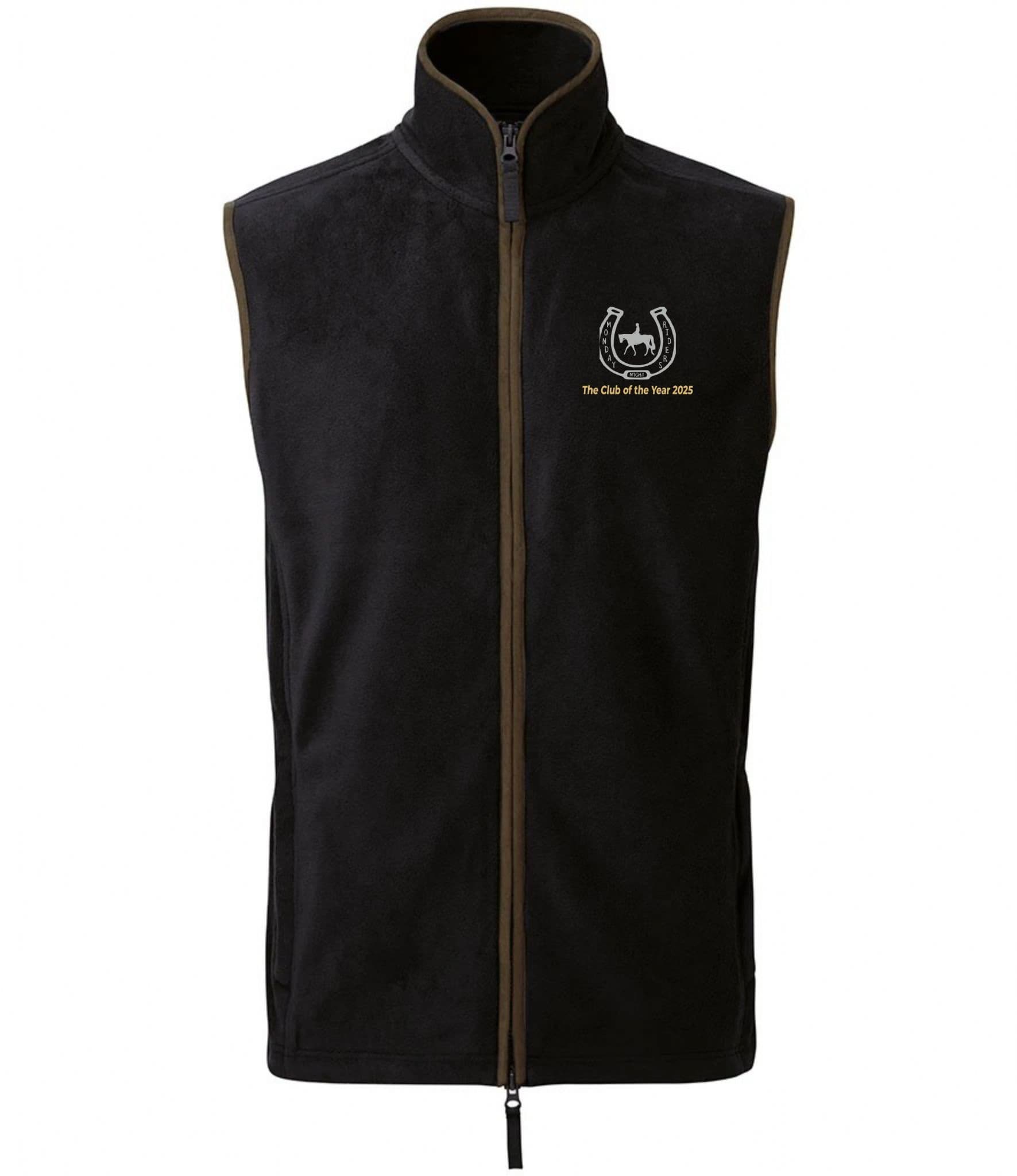 Monday Riders Black Ladies Fleece Gilet – PR804