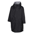 Monday Riders Black Weatherproof Warm Long Fleece Lined Winter Coat/Robe