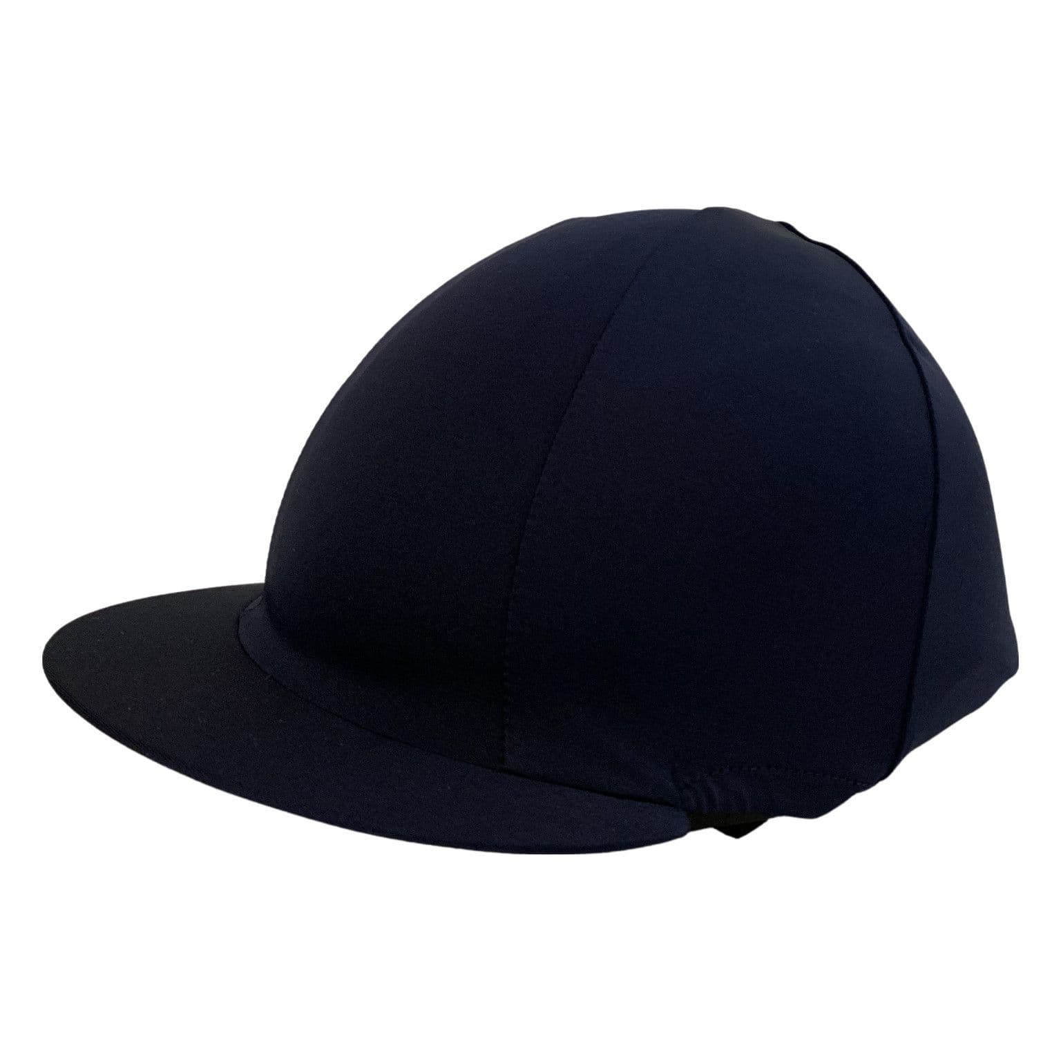 Navy Hat Silk silver pompom