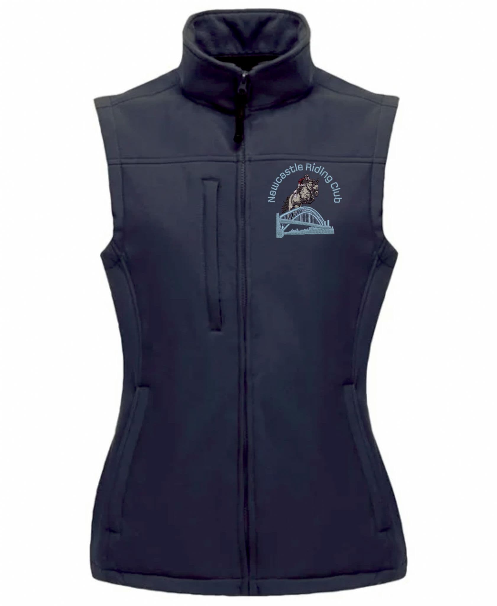 Newcastle RC Ladies Navy Softshell Gilets