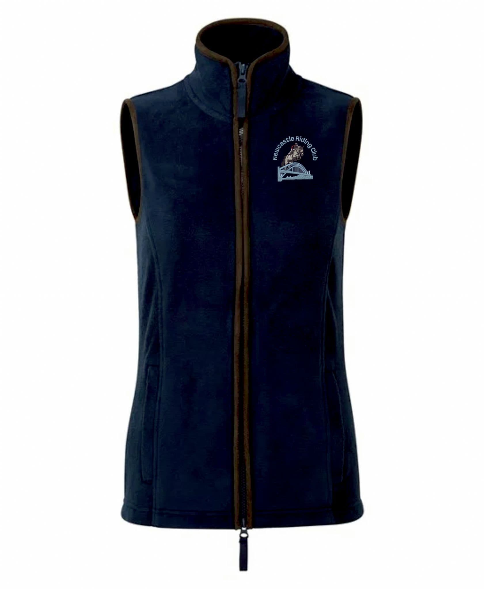 Newcastle Riding Club Navy Ladies Fleece Gilets PR804