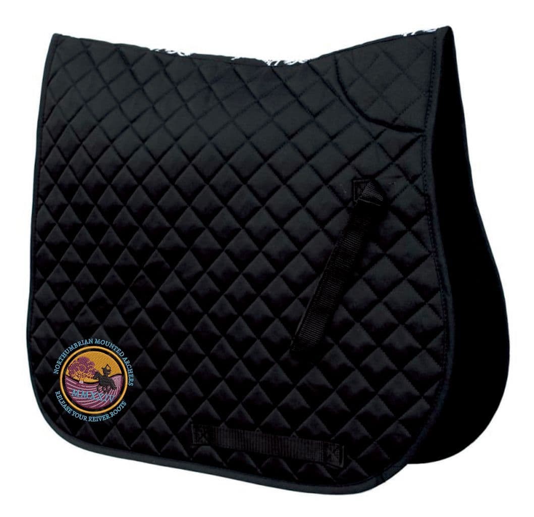 Northumbrian Mounted Archers Black GP saddlecloth