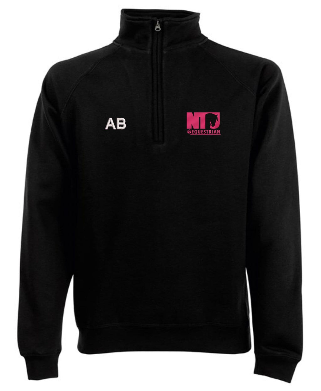 Nottingham Trent University Black Quarter Zip Sweatshirt – SS830