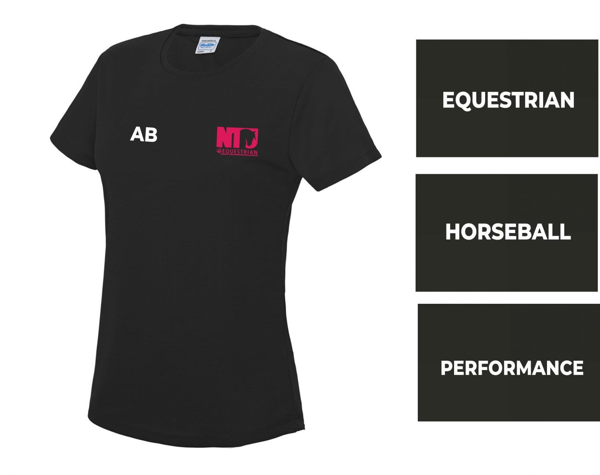 Nottingham Trent University Ladies Black Cool T-shirt – JC005