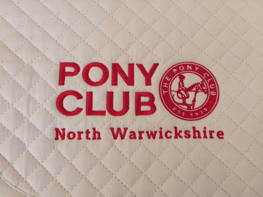 NWPC Games Pony Club White Saddlecloth