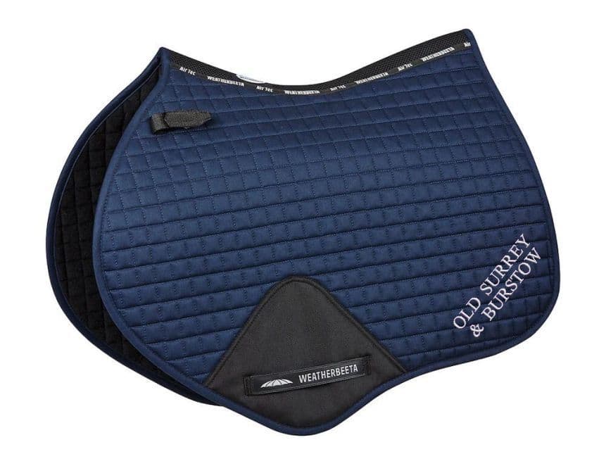 Old Surrey and Burstow PC Navy Weatherbeeta Close Contact Saddle Pad