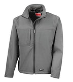 Personalised Mens soft shell jacket – Black/Red/Grey/Navy