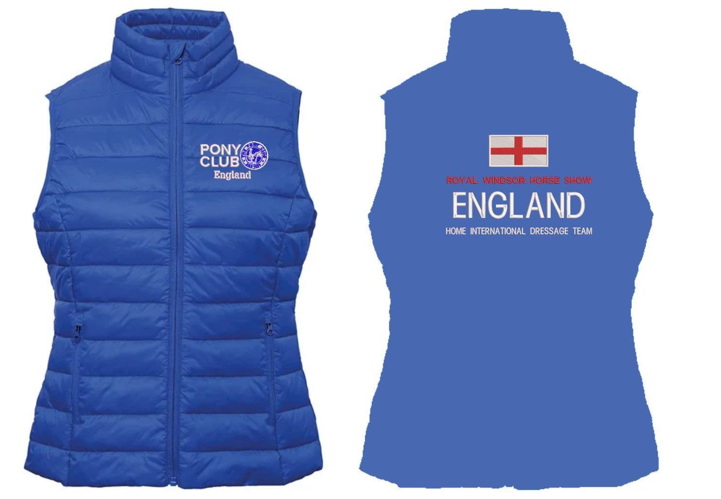 PC England Windsor Dressage' Ladies Royal Padded Gilet TS31F