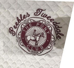 Peebles Tweeddale Premier Equine White Saddlecloth