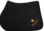 Personalised Black GP Saddlecloth