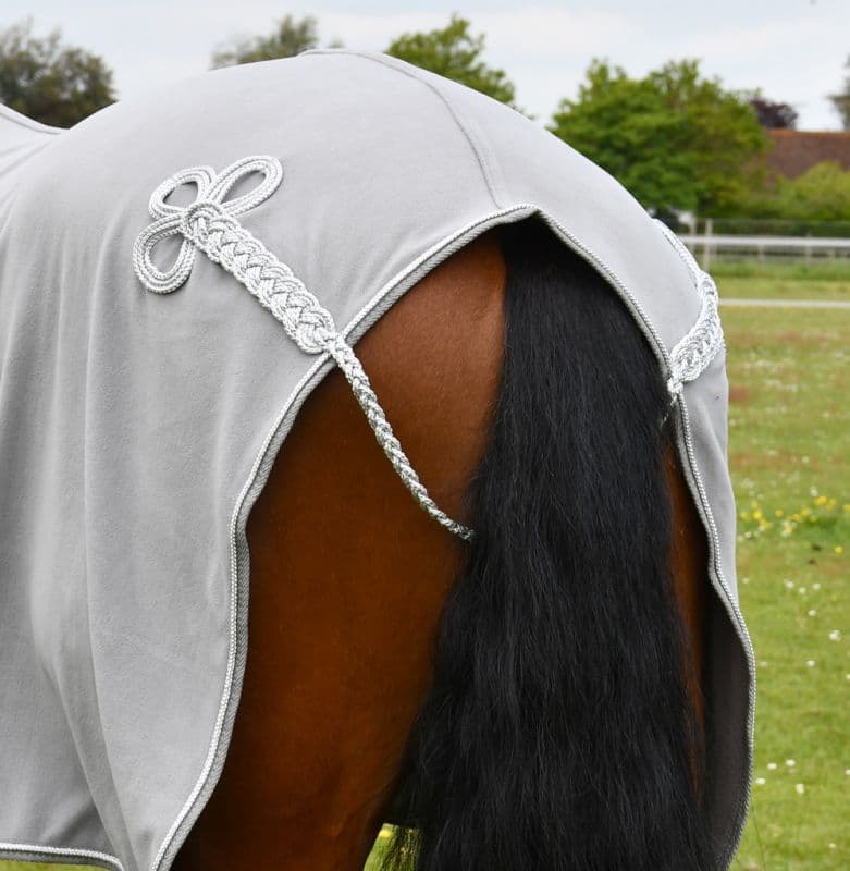Personalised Horse/Pony Show Fleece Rug with Faux Fur Collar