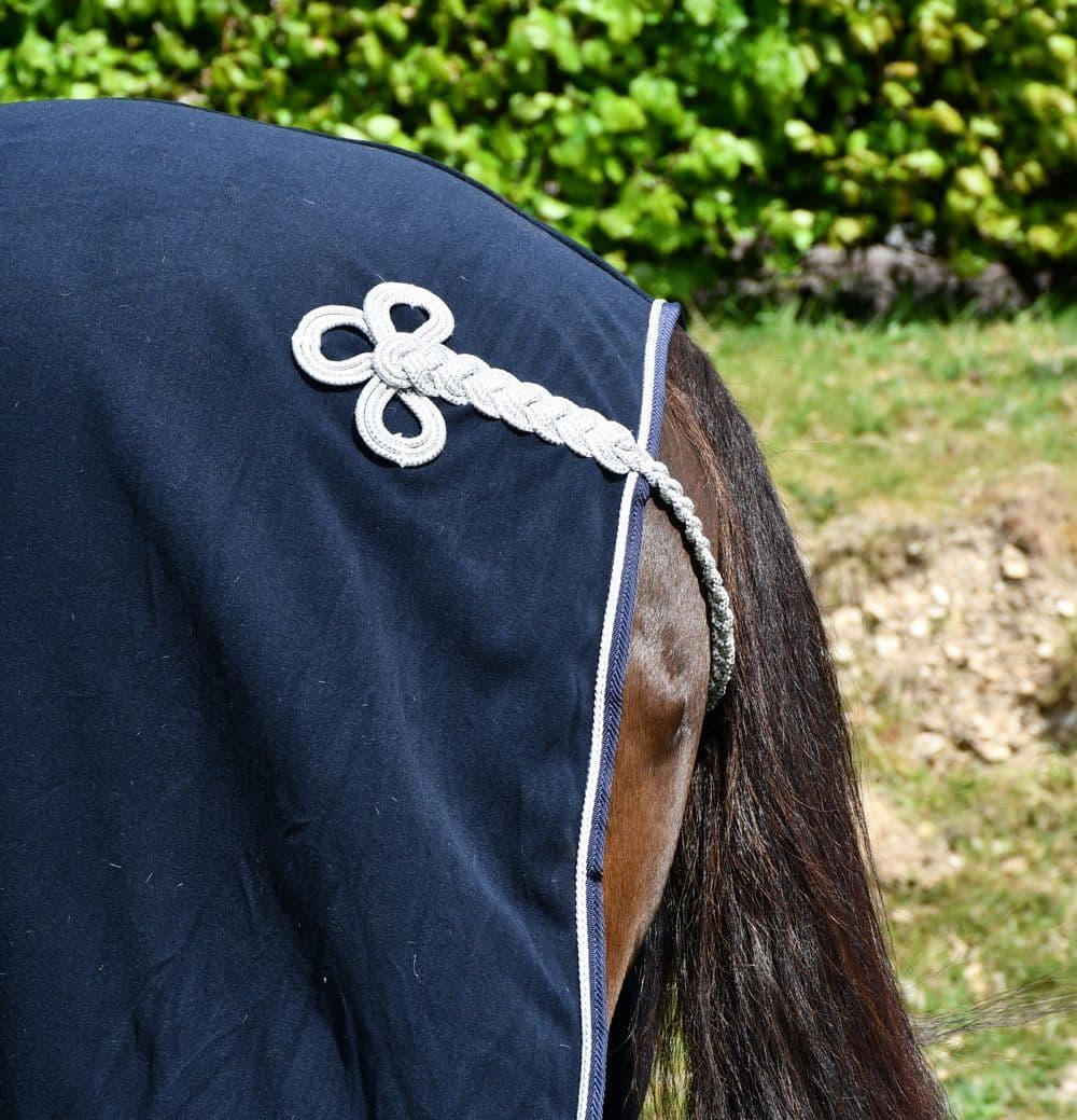 Personalised Horse/Pony Show Fleece Rug with Faux Fur Collar