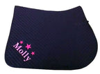 Personalised Navy GP Saddlecloth