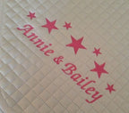 Personalised White GP Saddlecloth