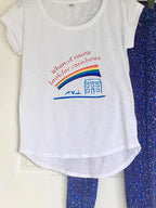 Pilates at blue house Women's long slub tee