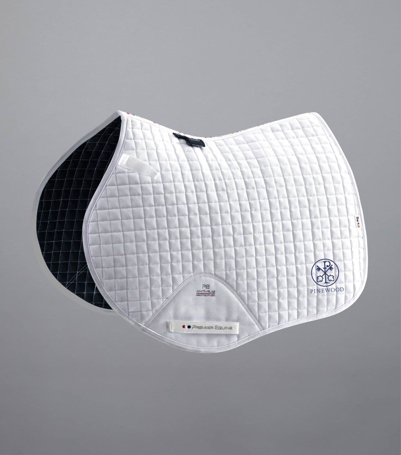 Pinewood School White Close Contact Premier Equine Saddle Pad – FULL