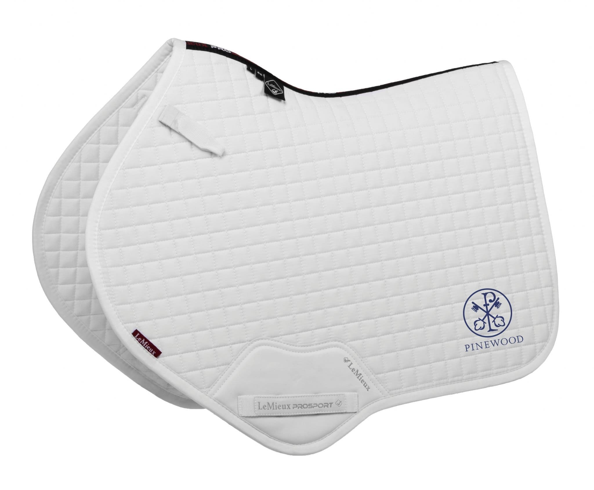 Pinewood School White Embroidered LeMieux Close Contact Saddle Pad