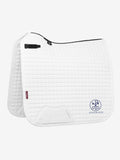 Pinewood School White Embroidered LeMieux Dressage Saddle Pad