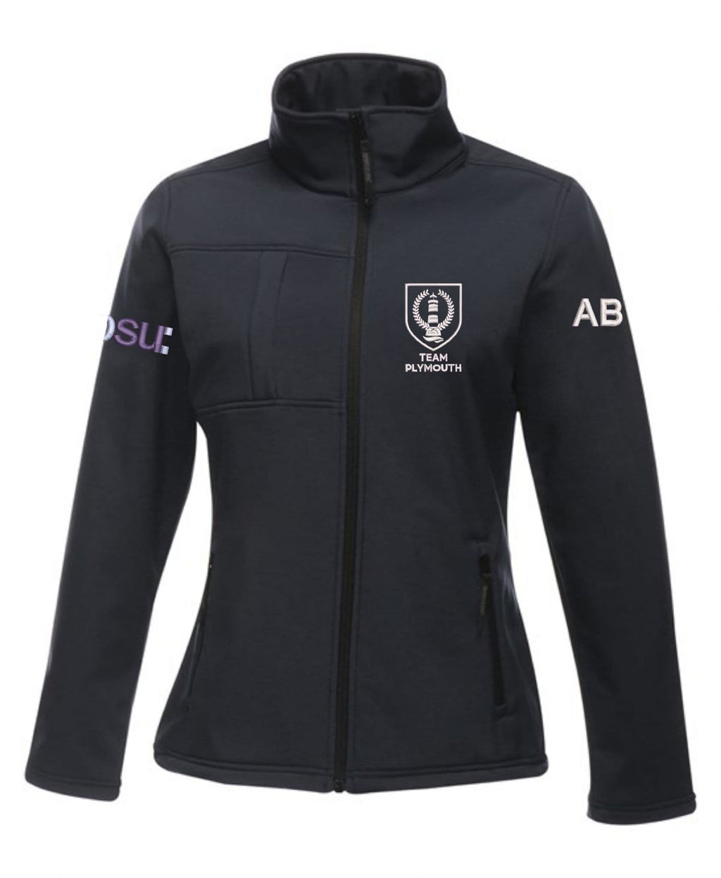 Plymouth University Ladies Navy Softshell Jacket – RG195