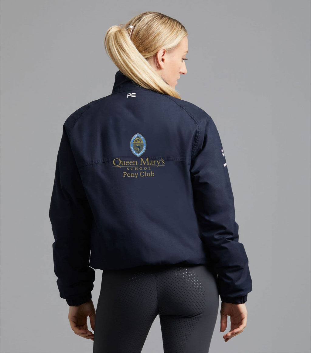 Queen Mary's Adults PONY CLUB Navy Premier Equine Pro Rider Unisex Waterproof Riding Jacket