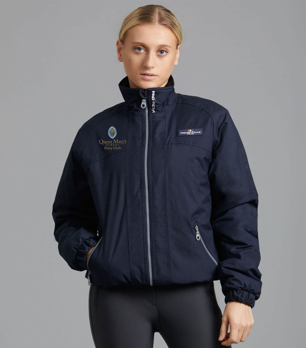 Queen Mary's PONY CLUB Navy Premier Equine Junior Pro Rider Unisex Riding Jacket