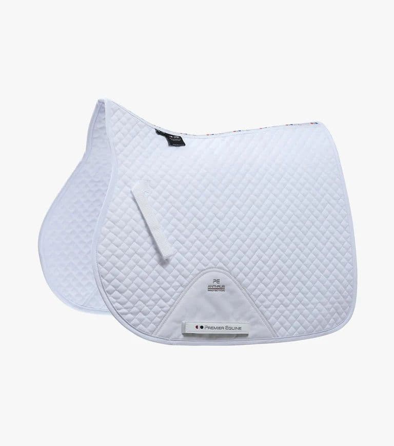 Queen Mary's school White Premier Equine Cotton GP/ Jump Saddle Pad