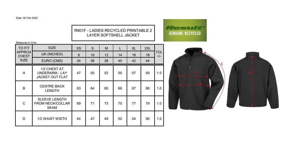 Reach Royal Ladies Fit R901F soft shell jacket