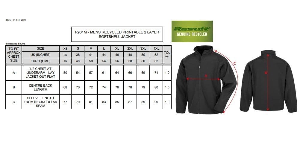 Reach Royal R901M soft shell jacket