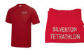 Red childrens Silverton "Cool" Tetrathlon T Shirts