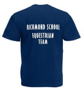 Richmond School Equestrian Team ADULT T-Shirt – Navy