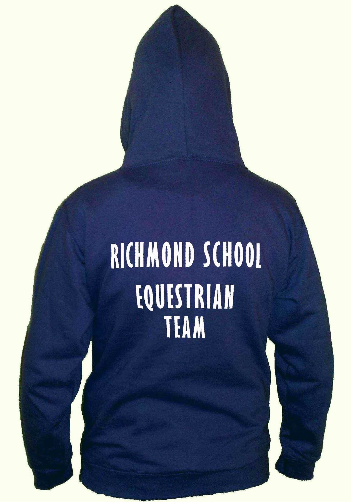 Richmond School Equestrian Team CHILD Hoodie -Navy