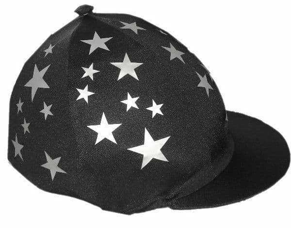 Rogate Black Silk With Silver scattered stars.