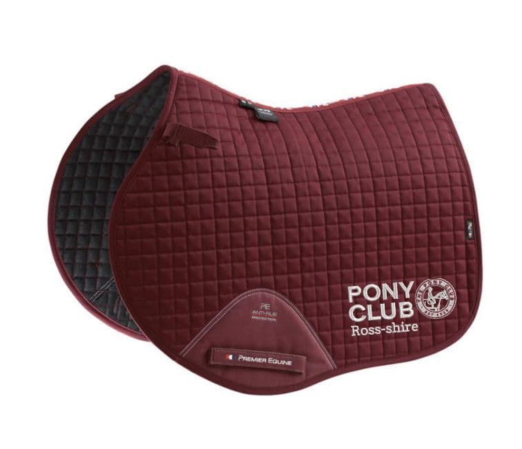 Ross-shire Close Contact Premier Equine Burgundy Saddle Pad – FULL