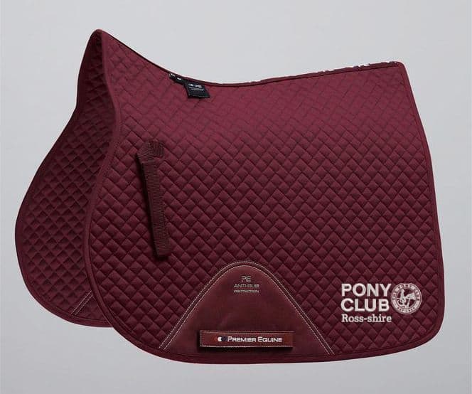 Ross-shire GP/Jump Premier Equine Burgundy Saddle Pad – PONY