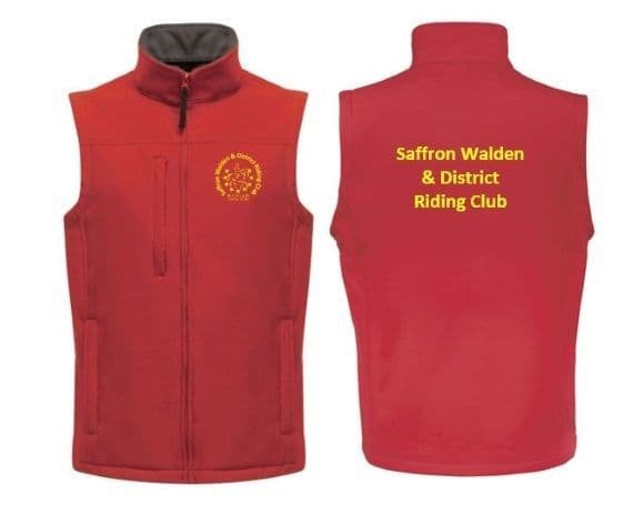 Saffron Walden RC Ladies Red Softshell Gilets