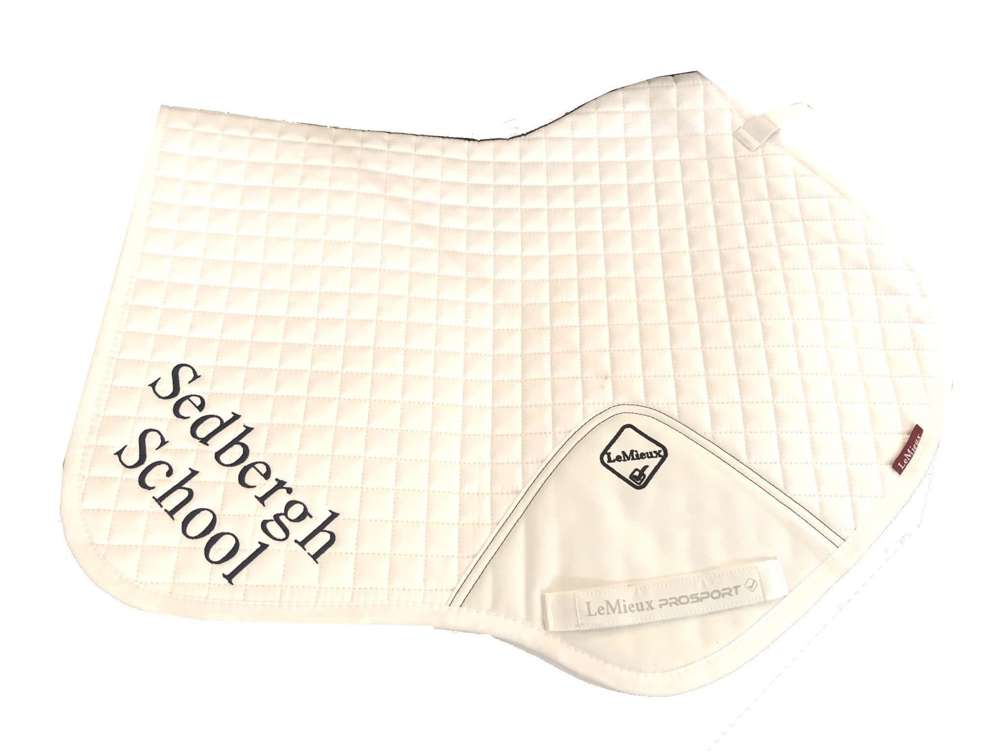 Sedbergh embroidered Le Mieux Close Contact Saddlecloths