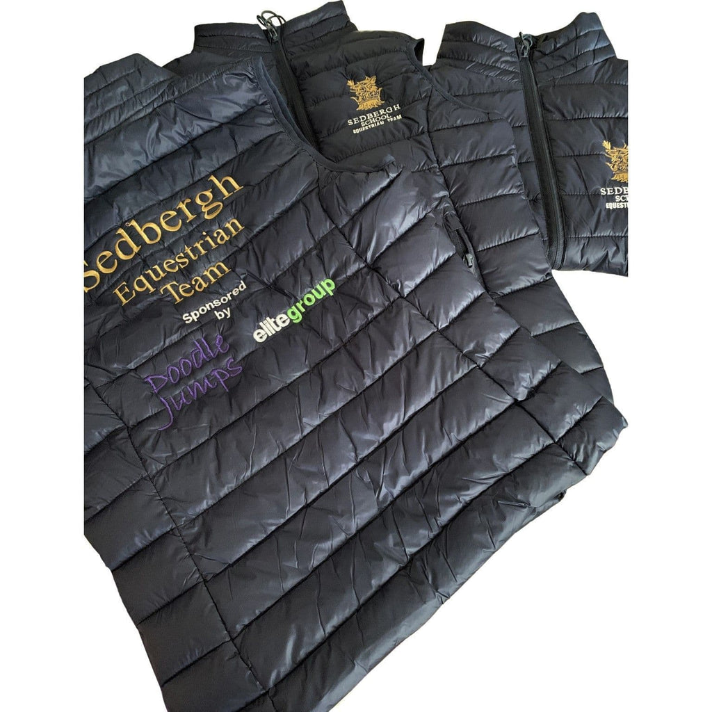 Sedbergh School Equestrian Ladies Navy Padded Gilet KK6114