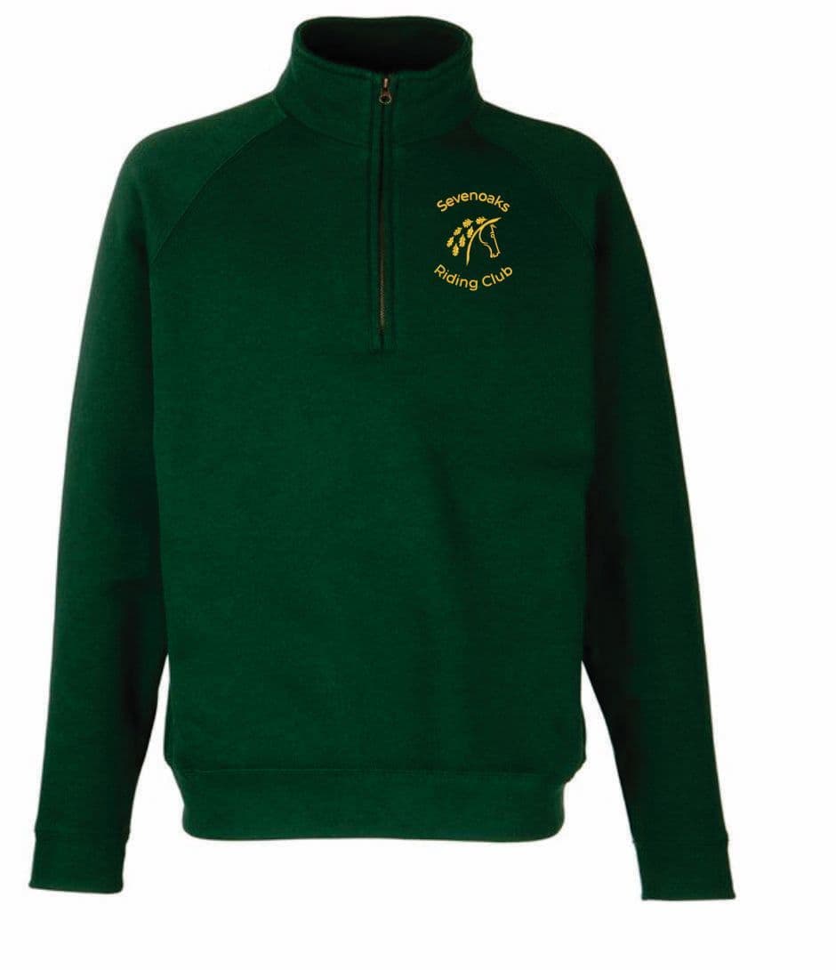 Sevenoaks RC Bottle Green Quarter Zip Sweatshirt SS830