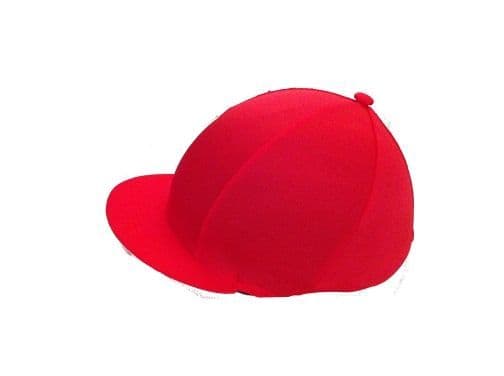 Silverton Pony Club Red Lycra Hat Silk,
