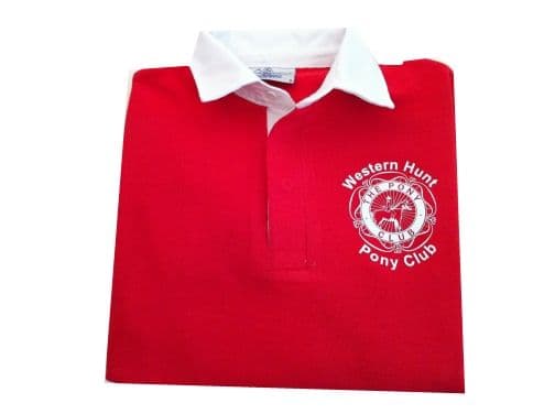 Ladies Fit South Staffs. Pony Club Navy Rugby Shirts