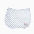 South Durham SC GP white saddlecloth