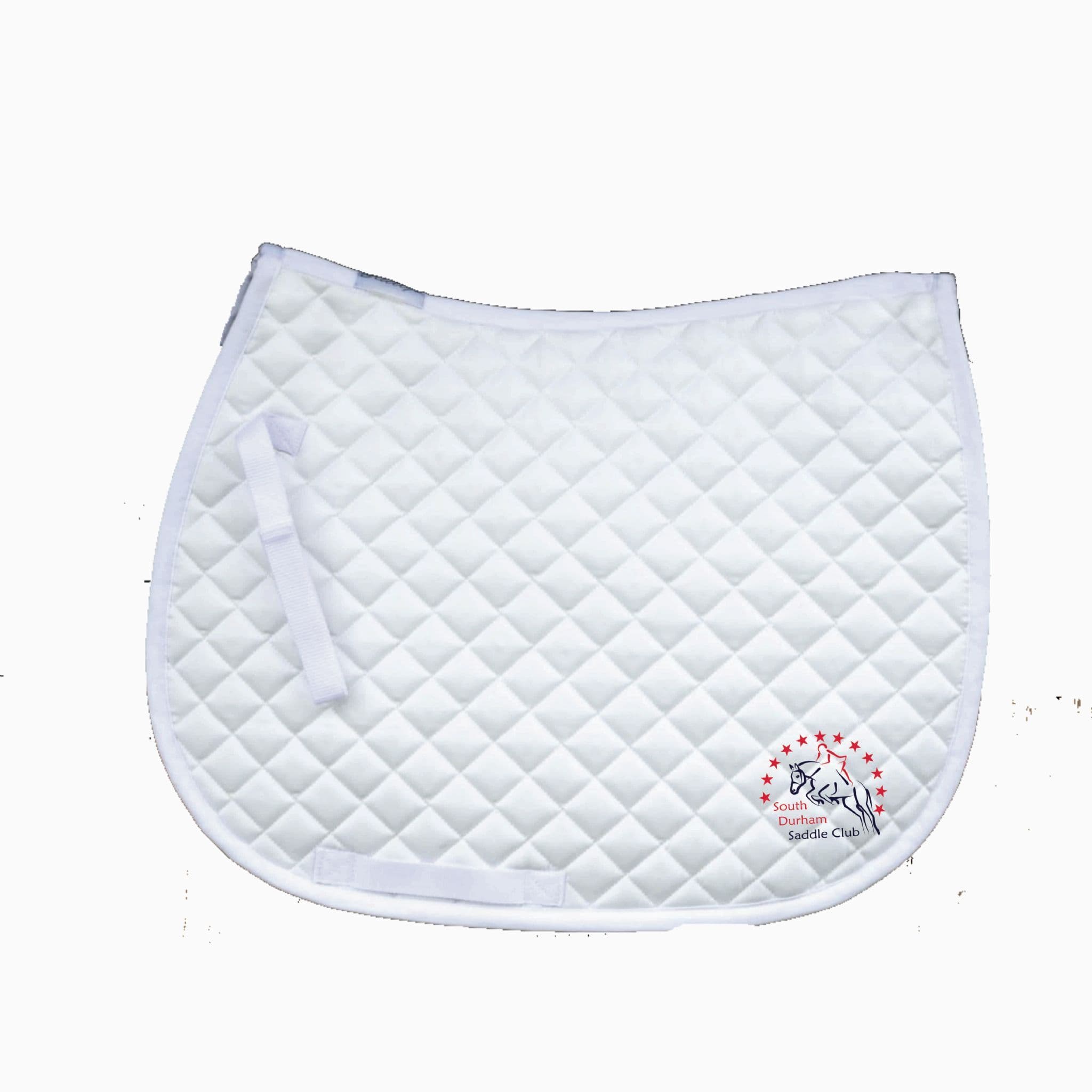 South Durham SC GP white saddlecloth