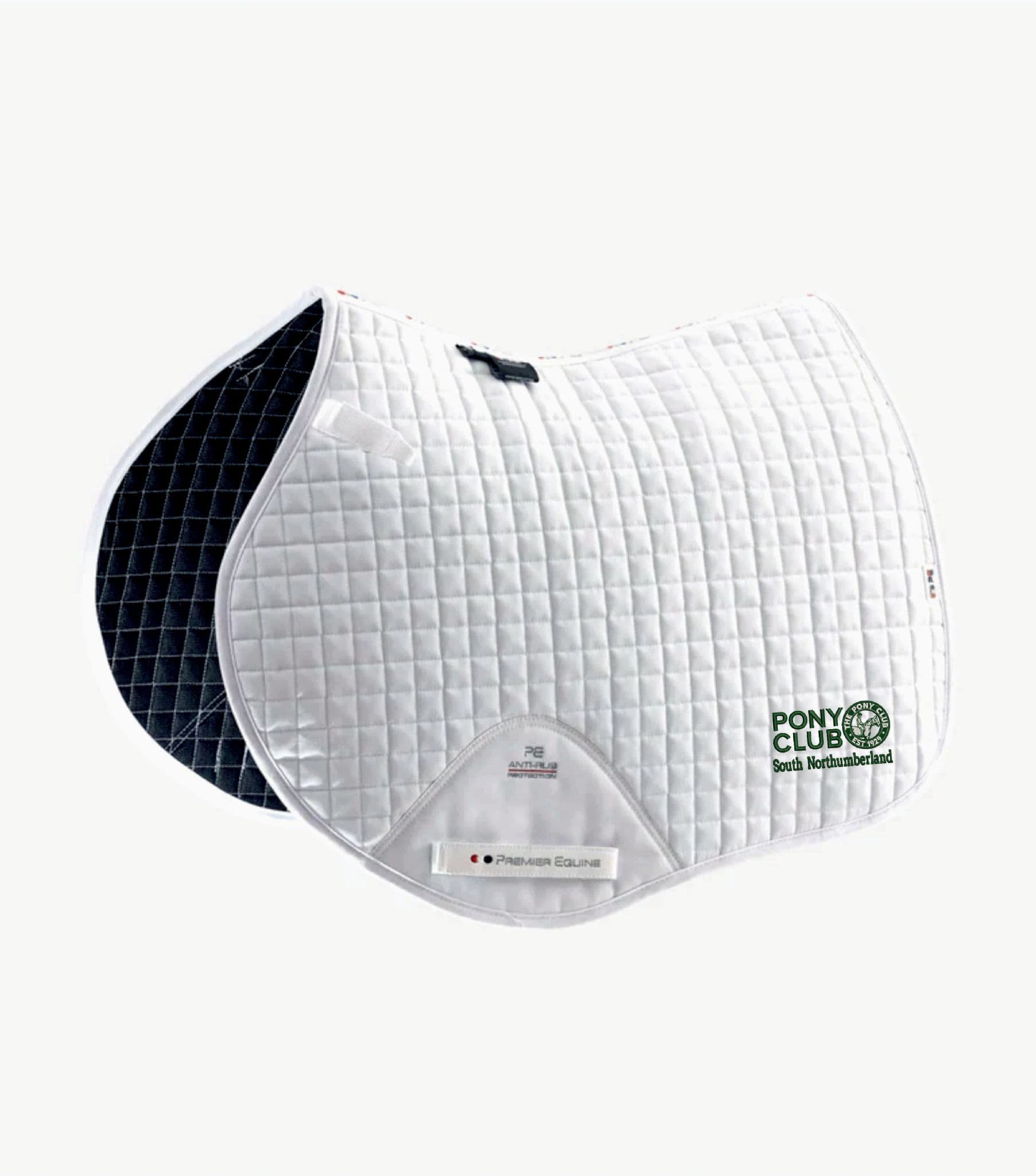 South Northumberland Close Contact Premier Equine White Saddlecloth