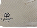 St Catherines White Saddlecloth with Navy Logo
