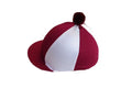 Suffolk PC Burgundy/White Lycra Hat Silk (1)