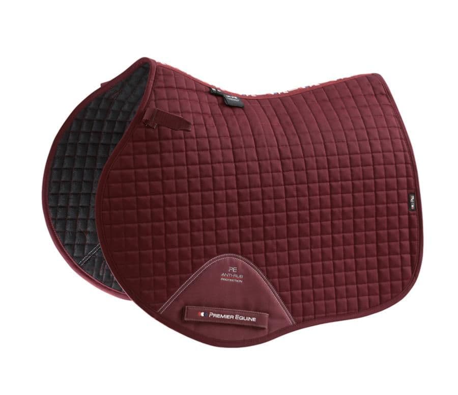 Suffolk PC Close Contact FULL Premier Equine Burgundy Saddlecloth